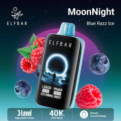 ELFBAR MOON NIGHT 40K PUFFS BLUE RAZZ ICE