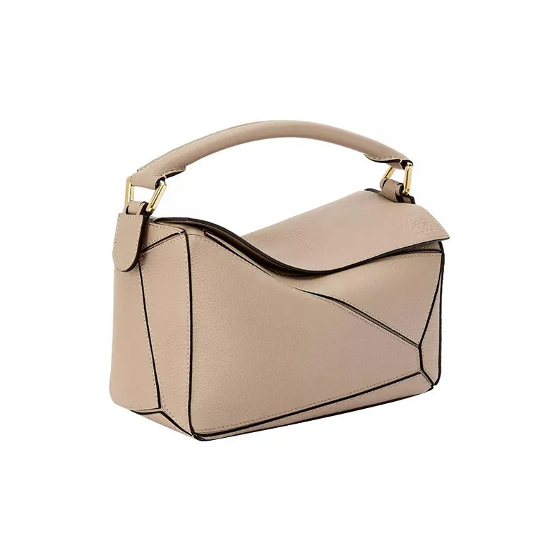 Loewe Puzzle Small Shoulder Bag With OG Box & Dust Bag (8627 Khaki)