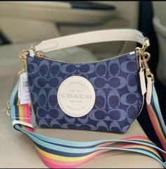 Coach Dempsey Shoulder Bag With Patch