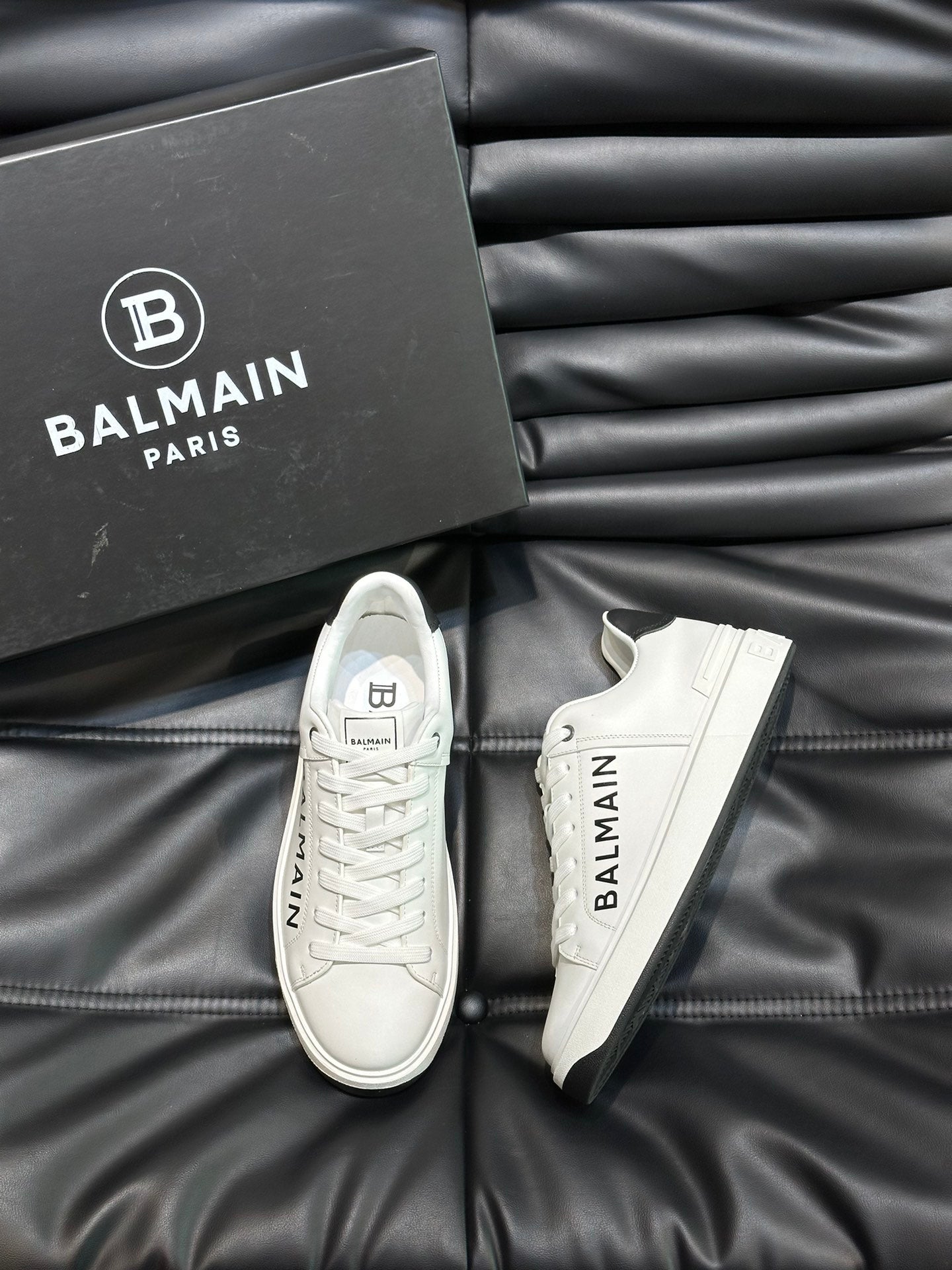 Balmain. B-court sneaker Full White