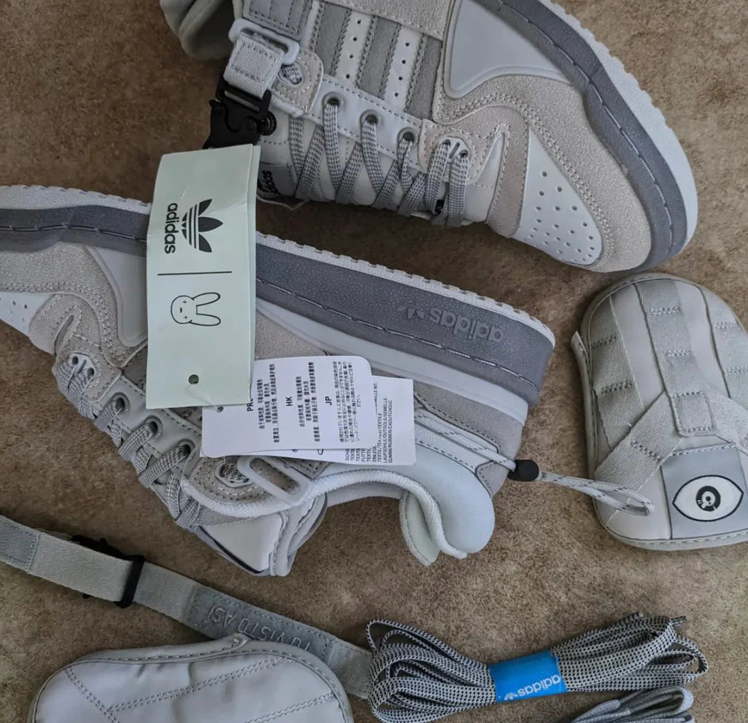 WMNs Adidas Bad Bunny x Forum Low ‰ÛÏ Grey ‰۝