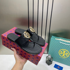 Tory Eleanor Black Sandals For Women