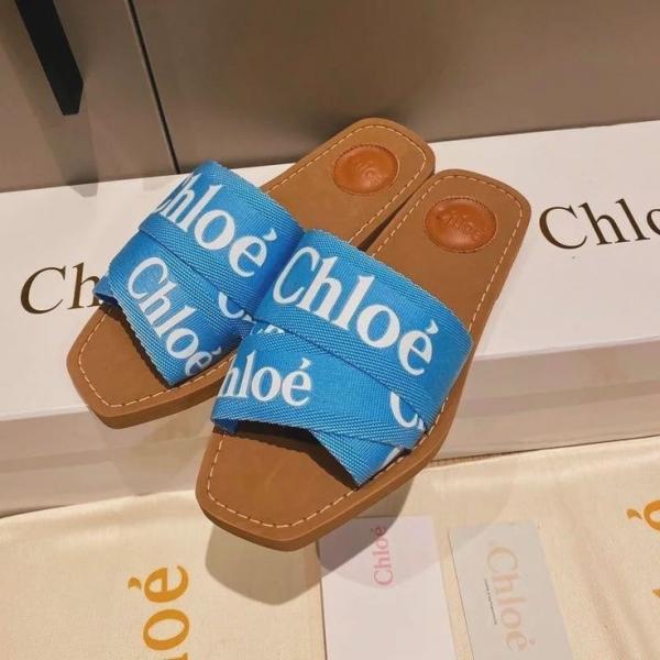 Chloe Woody Mules Flats For Womens With Original Box & Dust Cover