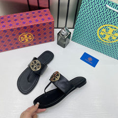 Tory Eleanor Black Sandals For Women