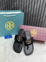Tory Eleanor Black Sandals For Women