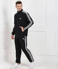 Adidas Dark Brown Embroidery Logo Premium Classic Tracksuit