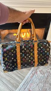 Louis Vuitton Keepall Bandoulire 50 LV Multicolor Duffle With Dust Bag (8867)