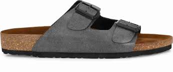 Birkenstock Arizona Slides Suede Dark Grey