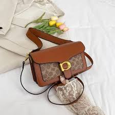 Coach Tabby 26 Shoulder Bag With OG Box & Dust Bag (Apricot-Brown-8716)  Coach Tabby 26 Shoulder Bag With OG Box & Dust Bag (Apricot-Brown-8716)V