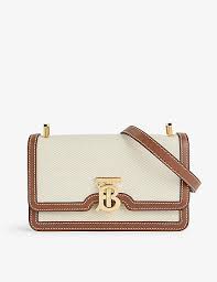Burberry Horseferry Road Sling Bag With OG Box & Dust Bag & 2 Belts (Cloth Brown 80689141)
