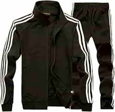 Adidas Dark Brown Embroidery Logo Premium Classic Tracksuit