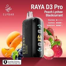 elfbar raya d3 pro 30k Puffs Peach Lychee blackcurrant