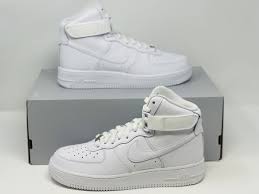 Nike Airforce 1 1 HIGH ANKLE LONG WHITE LEATHER PREMIUM