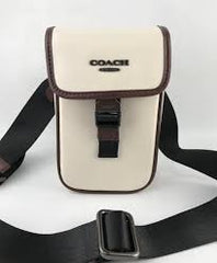 Coach Racer Phone Crossbody Bag ChalkMaple With OG Box Dust Bag CT887