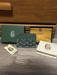 Goyard Saint Sulpice Card Holder Wallet With Dust & OG Box Black 9636