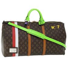 Louis Vuitton  Keepall Bandouliere 55 Trunk NO7 Weekend Travel Duffle Bag With Tag & Dust Bag (8273)