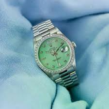 Rolex Day Date Green Silver