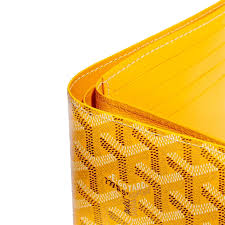 Goyard Grenelle Passport Holder Cover With OG Box & Dust Bag (804 Yellow)