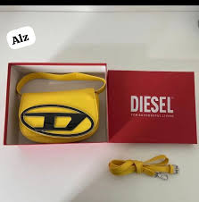 Diesel 1DR Shoulder Bag With OG Box & Dust Bag & Extra Shoulder Strap (Yellow)