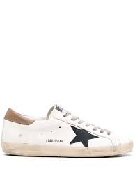 Golden goose Men’s Ball Star with grey black  star and brown leather heel tab
