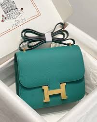 Hermes Constance Slim Epsom Vert With OG Box & Dust Bag (KG-19_Green)