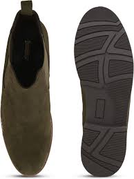 Zaraa Chelsea boots Olive Suede