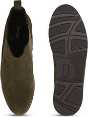 Zaraa Chelsea boots Olive Suede