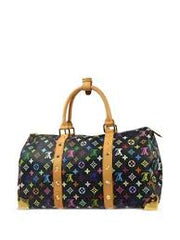 Louis Vuitton Keepall Bandoulire 50 LV Multicolor Duffle With Dust Bag (8867)