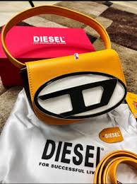 Diesel 1DR Shoulder Bag With OG Box & Dust Bag & Extra Shoulder Strap (Yellow)