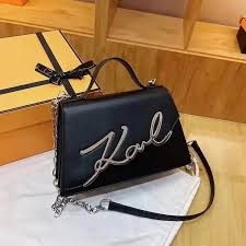 Karl Lagerfeld Ksignature Small Crossbody Bag With Dust Bag & OG Box (KA228 Black)