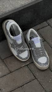 Golden goose Women's  Stardan sneakers in white leather and glitter