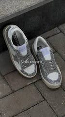 Golden goose Women's  Stardan sneakers in white leather and glitter
