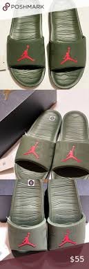 Jordan Hydro Slides Olive Green