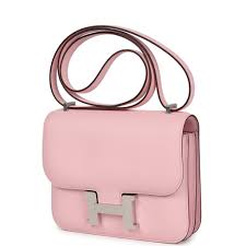 Hermes Constance Slim Epsom ert With OG Box & Dust Bag (KG-19 Pink)