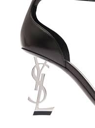 SAINT LAURENT YSL Opyum HEELS black silver
