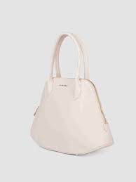 Miu Miu Embossed Logo Medium Tote Bag With Dust Bag (3005 White)