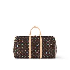 Louis Vuitton Keepall Bandoulire 50 LV Multicolor Duffle With Dust Bag (8867)