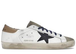 Golden goose Men’s Ball Star with grey black  star and brown leather heel tab