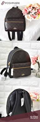 Coach Backpack Premium Quality Signature Black Canvas With OG Box & Dust Bag