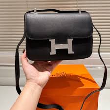 Hermes Constance Slim Epsom Vert With OG Box & Dust Bag (KG-19 Black)