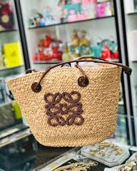 Loewe x Paulas Ibiza Anagram Basket Melange Tote Bag