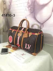 Louis Vuitton Keepall Bandouliere Monogram Tromp Loeil Screen 50 Pink Multicolor With Dust Bag