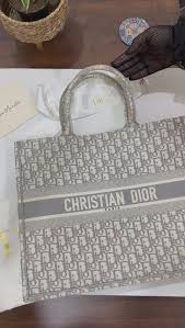 Christian Dior Book Tote With OG Box & Dust Bag & Scarf (Grey M929 36Cm)