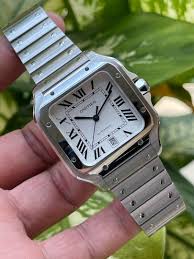 CARTIER D SANTOS SILVER WHITE