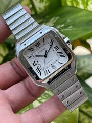 CARTIER D SANTOS SILVER WHITE