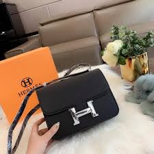 Hermes Constance Slim Epsom Vert With OG Box & Dust Bag (KG-19 Black)