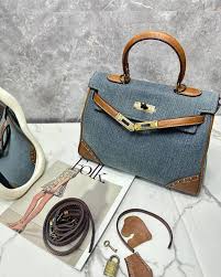 Hermes Birkin Denim Blue With OG Box & Dust Bag (1056 LBlue)