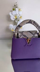 Louis Vuitton Capucines Medium Purple OG Double Box With Dust Bag 9681575