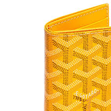 Goyard Grenelle Passport Holder Cover With OG Box & Dust Bag (804 Yellow)