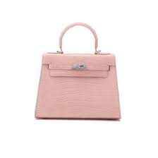 Hermes Blanc Crocodile Niloticus Pink Encrusted Birkin Bag With OG Box & Dust Bag  (1080 Pink)